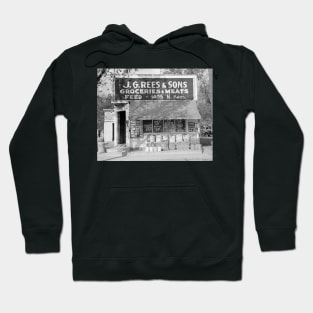 Grocery & Feed Store, 1938. Vintage Photo Hoodie